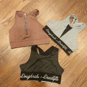 Doughnuts and Deadlifts Sportsbras